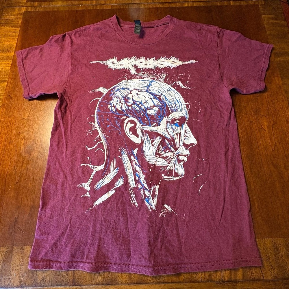 Carcass North American Tour 2025 Anatomy Graphic Band T-Shirt Large Gildan